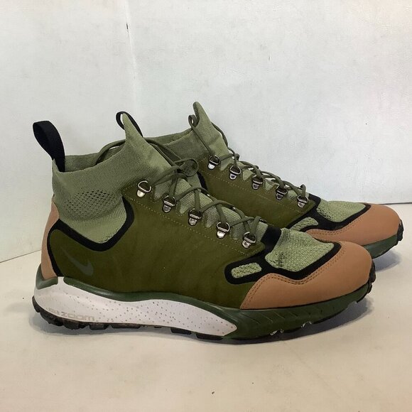 2016 Men's Nike Air Zoom Talaria Mid Fly Knit Shoes  Size 9.5 Palm/Tan Color - Picture 3 of 13